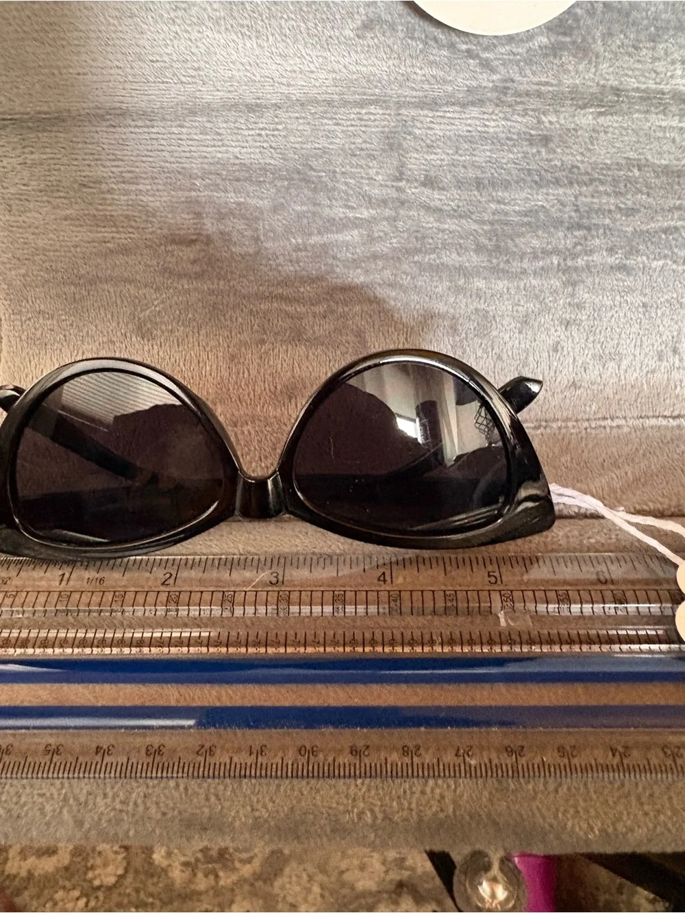 Tortoiseshell Cat Eye Sunglasses with Purple Lenses